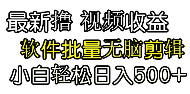 发视频撸收益，软件无脑批量剪辑，第一天发第二天就有钱-易创网