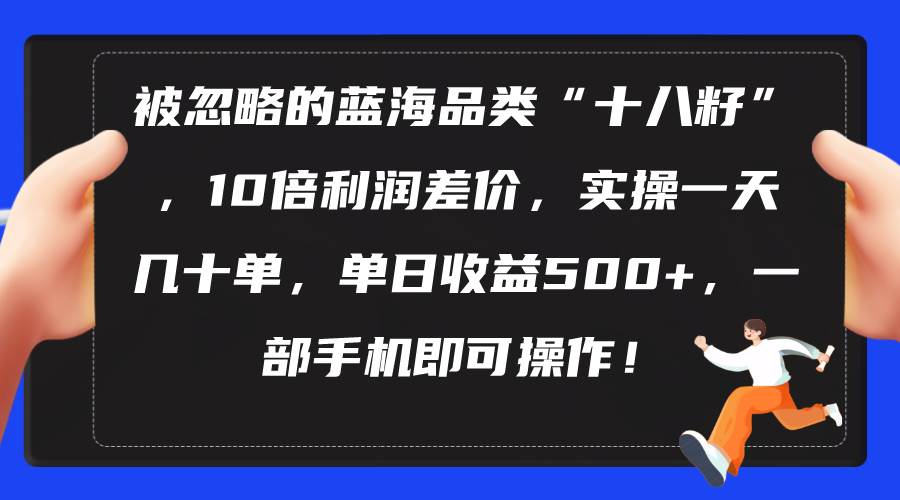 被忽略的蓝海品类“十八籽”，10倍利润差价，实操一天几十单 单日收益500+-易创网