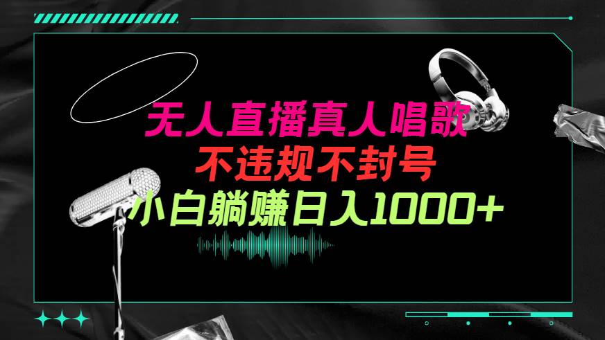 抖音24小时无人直播音乐，不违规，不封号纯撸音浪，小白实操当天日入1000+-易创网