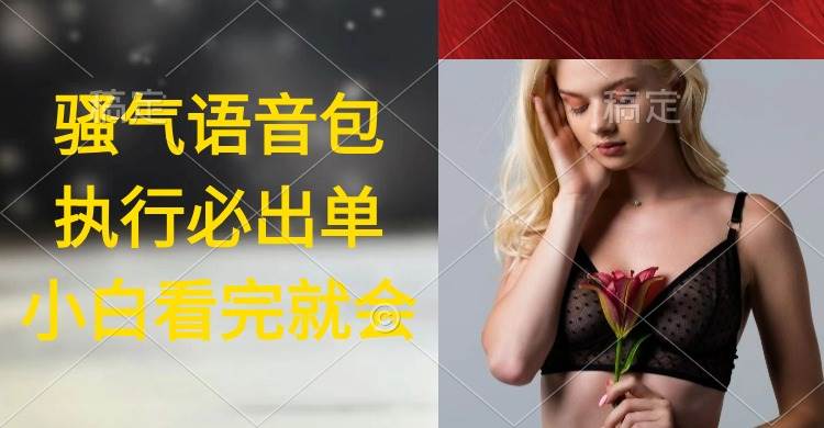 执行就出单，日入2000+，超火骚气语音包，小白看完课程就能马上实操-易创网