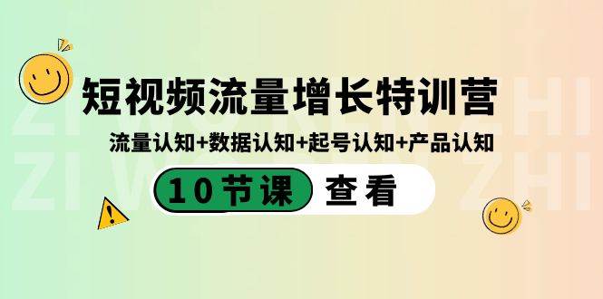 短视频流量增长特训营：流量认知+数据认知+起号认知+产品认知（10节课）-易创网