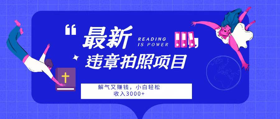 最新违章拍照项目，解气又赚钱，随手一拍，轻松收入3000-易创网