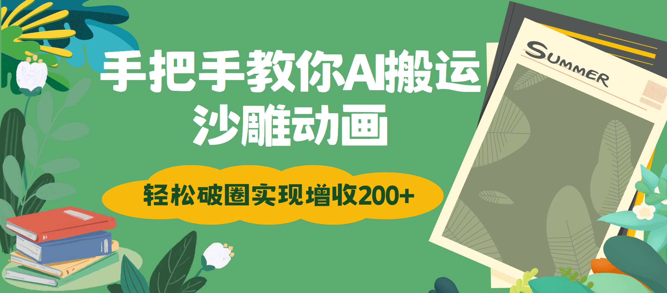 手把手教你用AI搬运沙雕动画轻松破圈实现增收200+-易创网