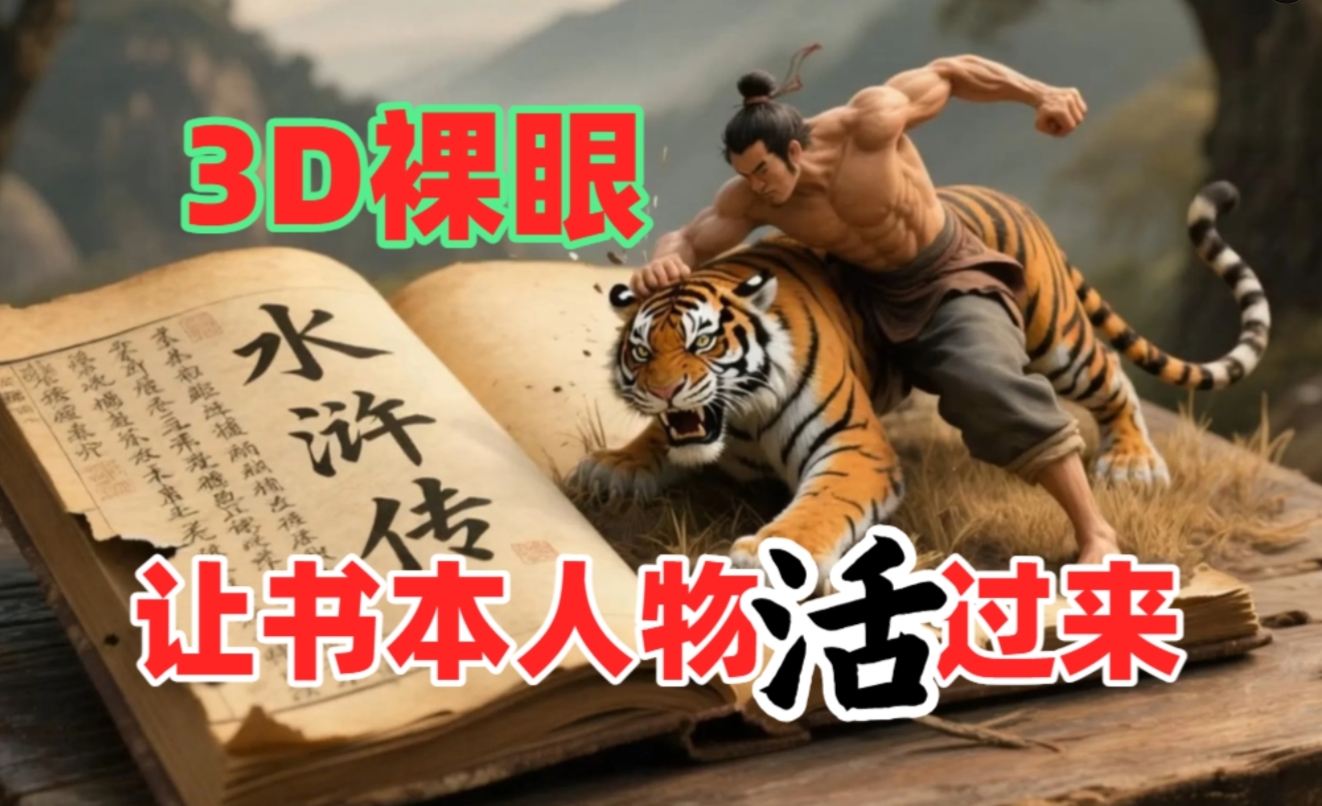书本人物裸眼3D视频，一条视频收益过千，保姆级教程-易创网