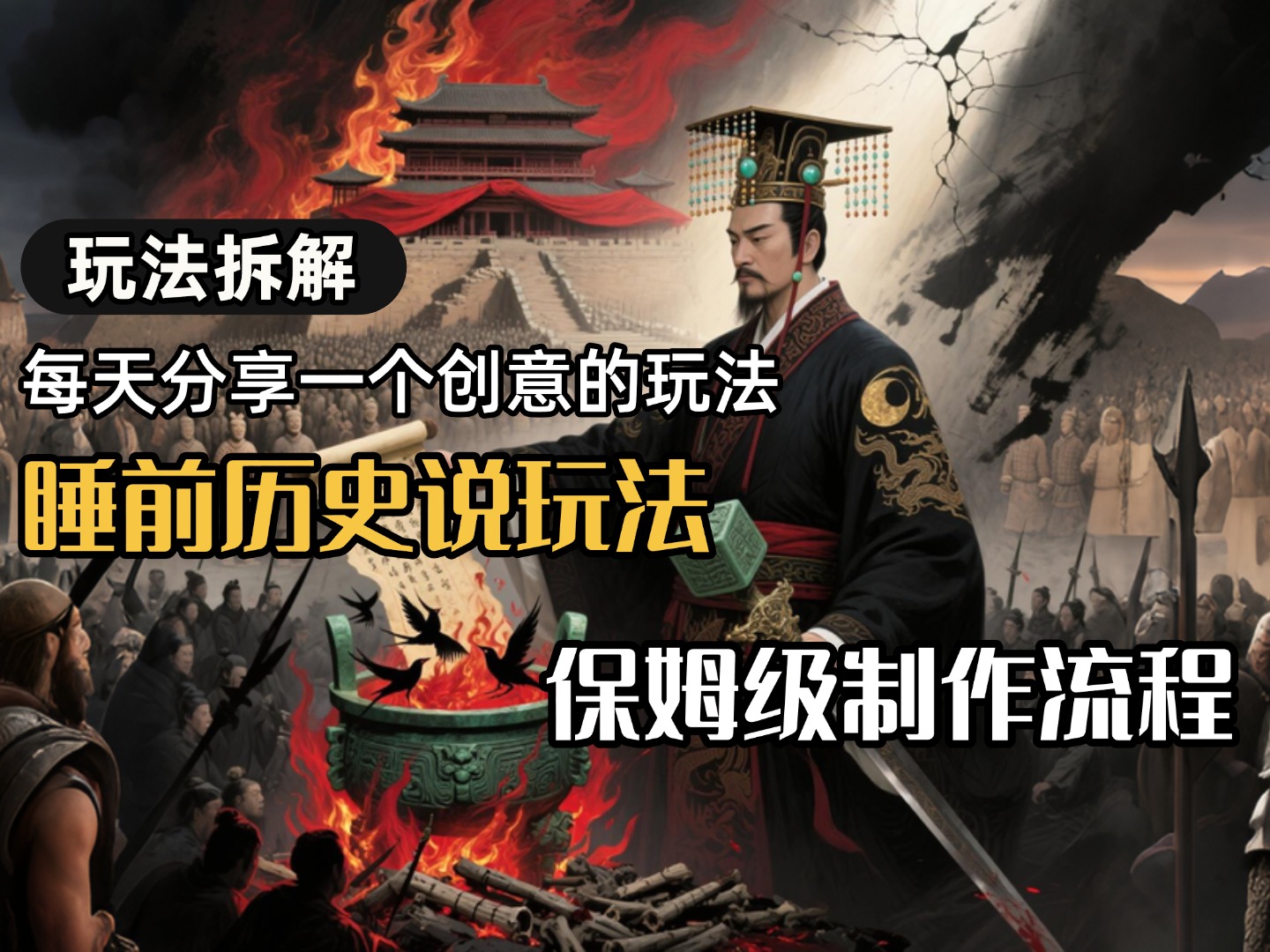 13条作品涨粉24.5万，全流程拆解睡前历史说，保姆级教程-易创网