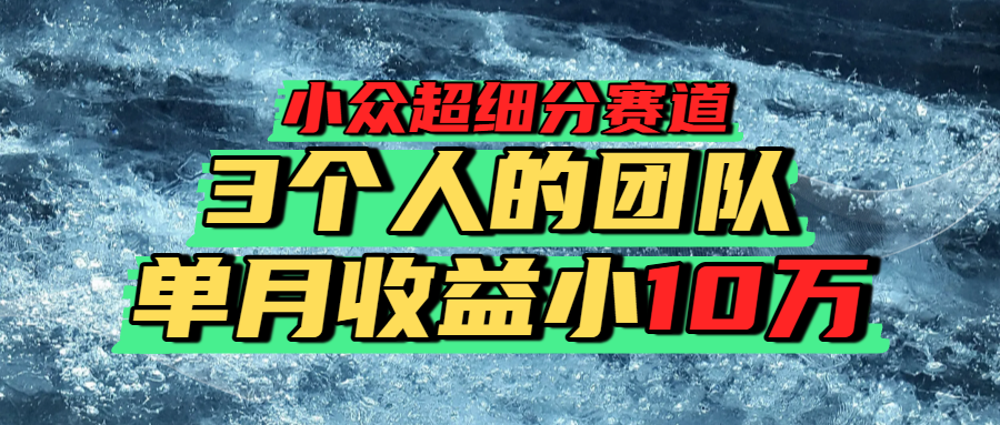 小众超细分赛道，一年百万利润的盘子！-易创网
