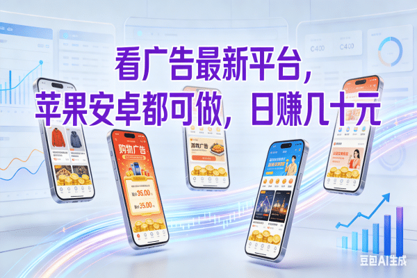 看广告最新平台，苹果安卓都可做，日赚几十元-易创网