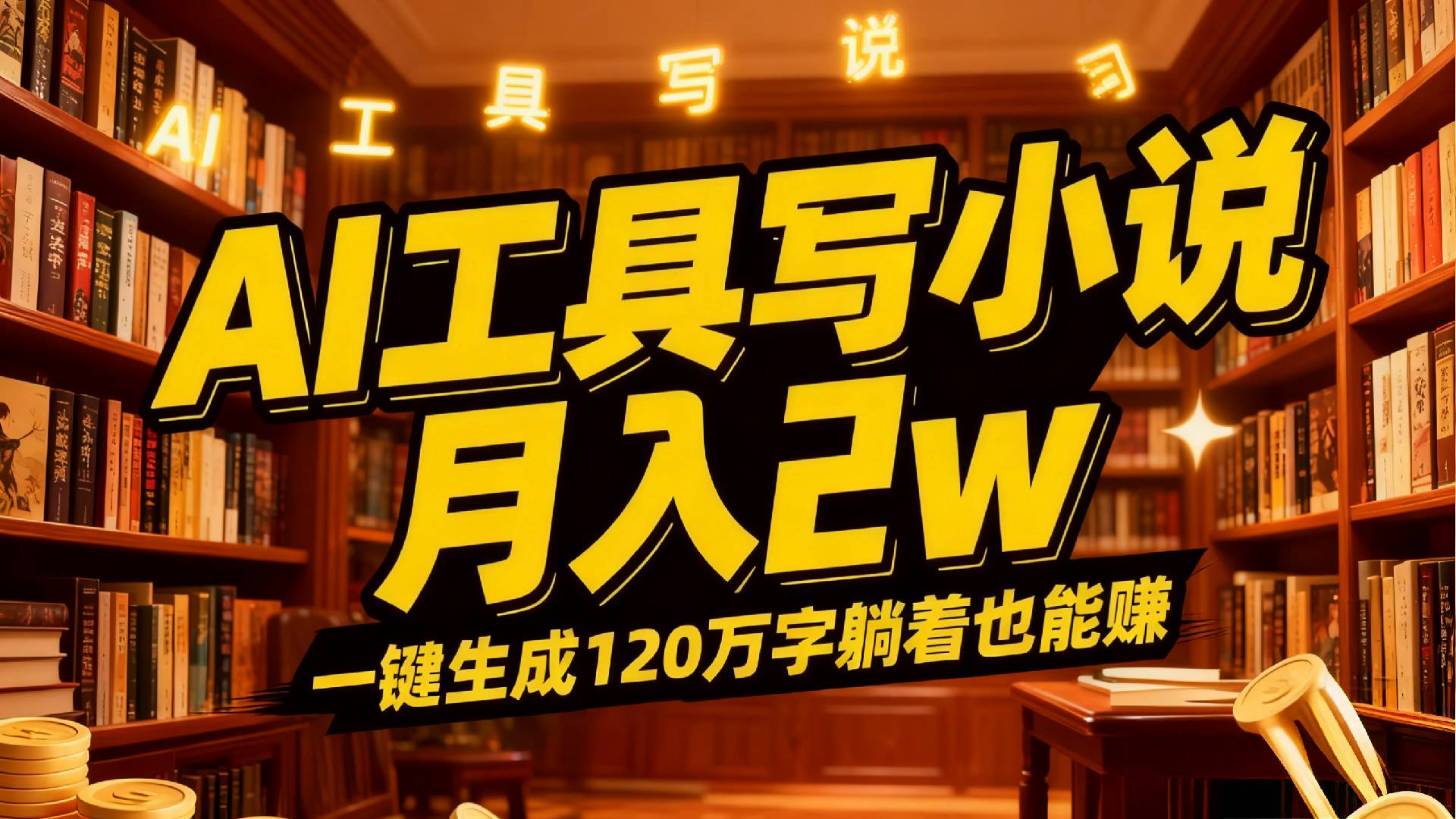 2026年AI工具写小说,一键生成120万字，躺着也能赚，月入2w+-易创网
